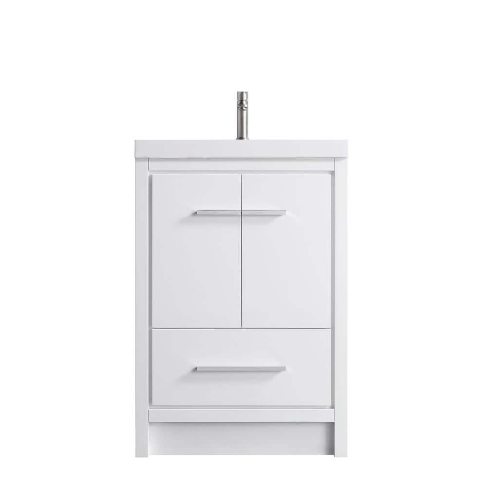 Hood-2 24.00 in. W x 19.70 in. D x 35.00 in. H Freestanding Bath Vanity in 