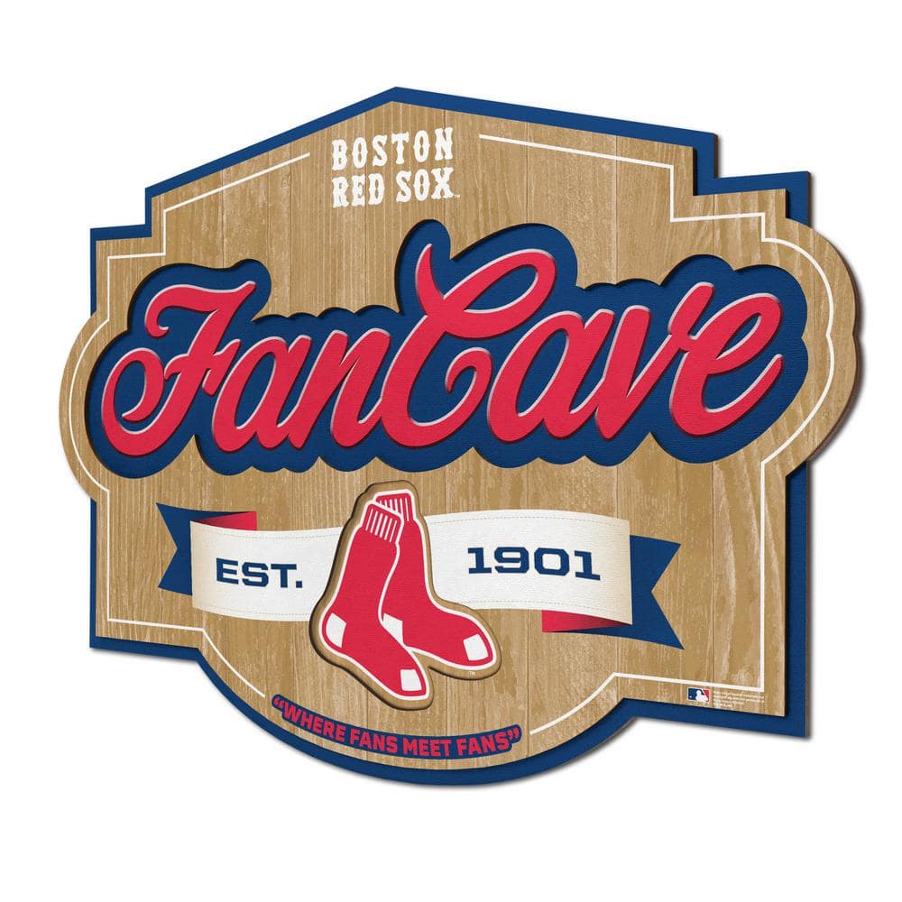 YouTheFan MLB Boston Red Sox Fan Cave Decorative Sign 1903202 - The ...