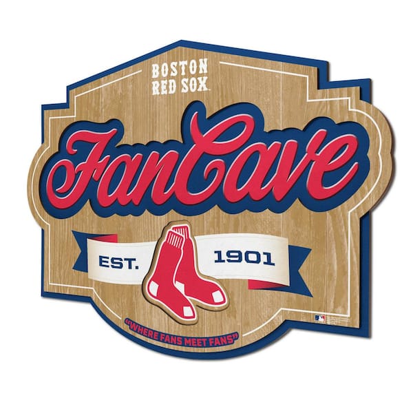 YouTheFan MLB Boston Red Sox Fan Cave Decorative Sign