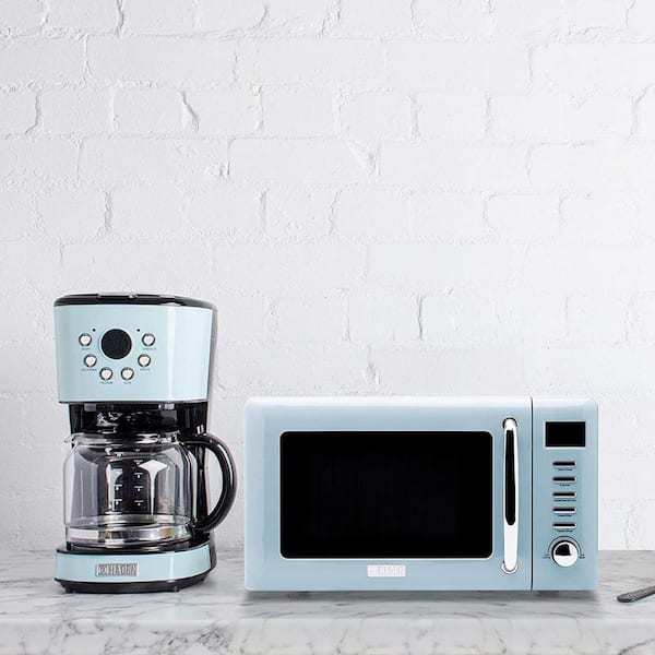 Haden Heritage Toaster, Kettle, Coffee Maker, Microwave, And Blender Set,  Blue