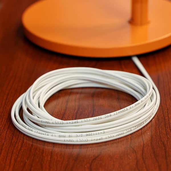 Cerrowire 10 ft. 18/2 White Stranded Copper Lamp Wire 251-1002A1