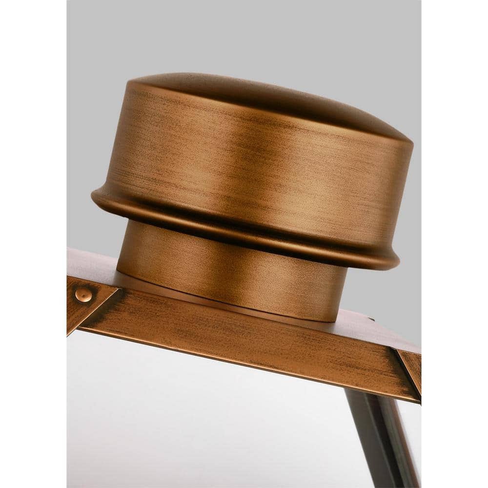 Hyannis Contemporary Natural Copper Outdoor Wall Lantern