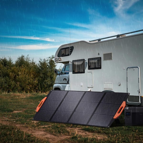 120-Watt Portable Monocrystalline Solar Panel, Monocrystall in Foldable e ETFE Solar Charger, 23% Efficiency Solar Panel