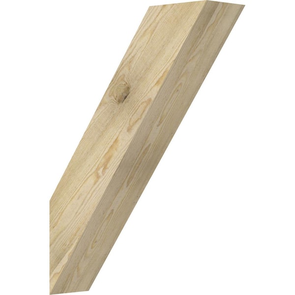 Ekena Millwork 6"W x 22"D x 30"H Traditional Rough Sawn Knee Brace, Douglas Fir