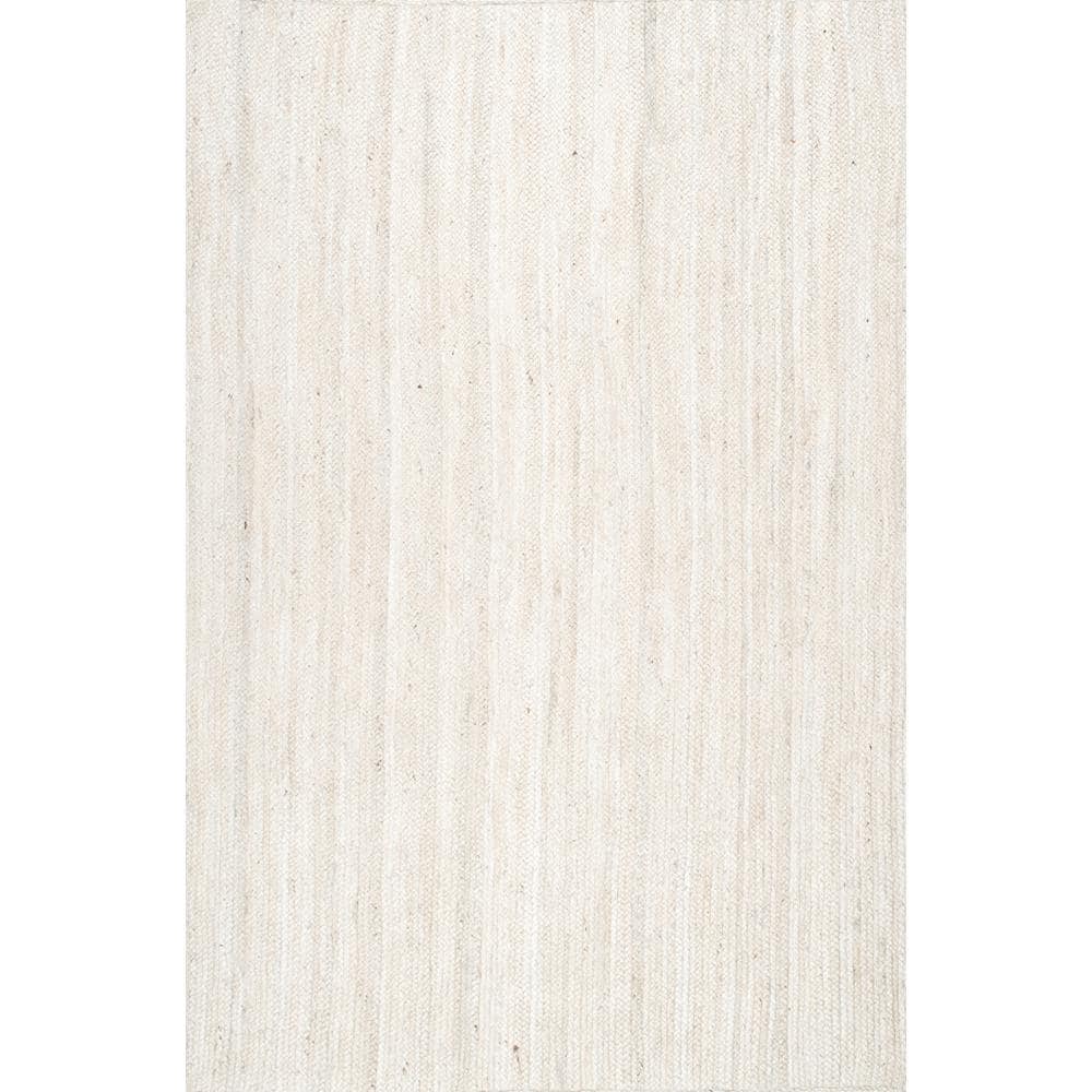 10'x13' Hand Woven Rigo Jute Area Rug Natural - nuLOOM