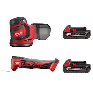 M18 18V Lithium-Ion Cordless 5 in. Random Orbit Sander with Multi-Tool and (2) 2.0 Ah Compact Batteries
