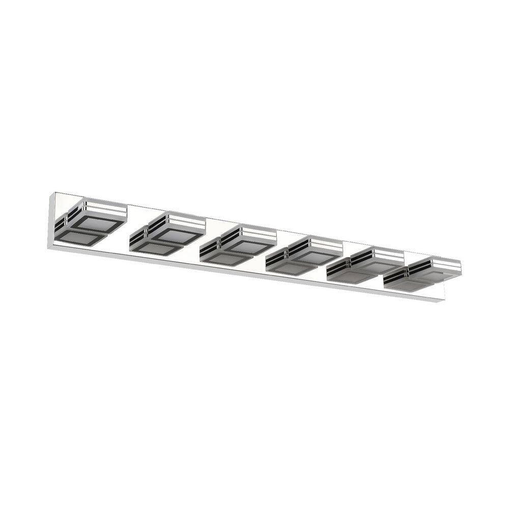 39 in. Chrome Over Mirror Bath Wall Lighting, Modern Vanity Light with 6 Integrated LED Light for Bathroom price history on PriceWatchPro