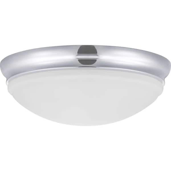 Progress Lighting 1-Light Polished Chrome Integrated LED Flush Mount