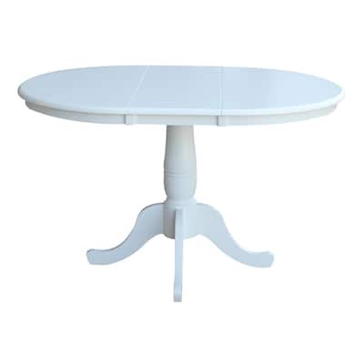 Oval Pedestal Kitchen Dining Tables Kitchen Dining Room Furniture The Home Depot