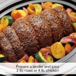 4 Qt. Stainless Steel Slow Cooker with Built in Timer