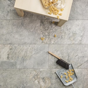 Bantame Silver 12 in. x 24 in. Semi-Polished Porcelain Floor and Wall Tile (11.94 Sq. Ft. / Case)