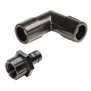 12mm Barbed Elbow Connector Push Fit for LDPE Pipe Drip Irrigation Systems 