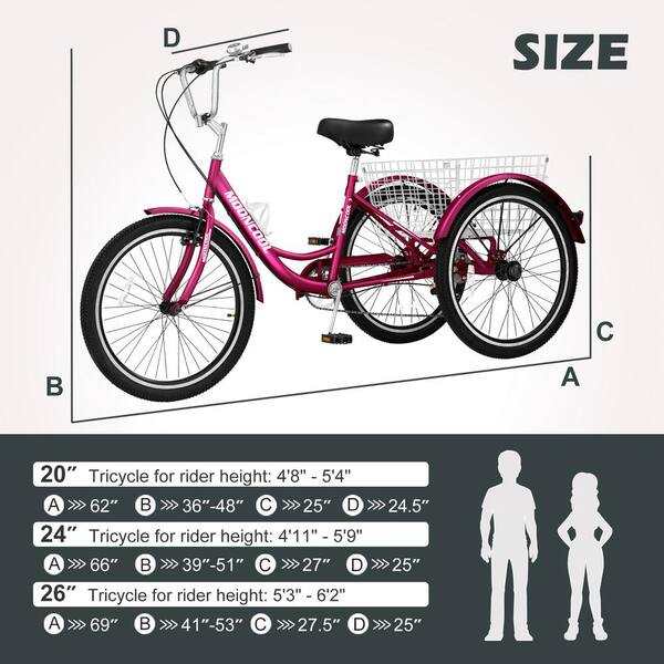 24 inch adult bicycle