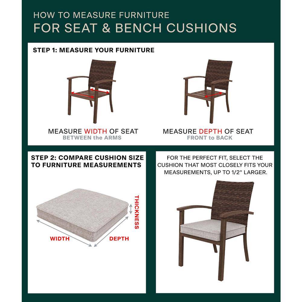 Terracotta Square Polyester Dining Seat Cushions (20" x 20") - Set of 2