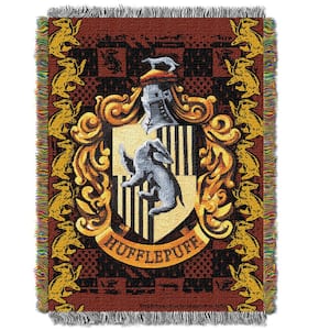 Harry Potter, Hufflepuff Crest Woven Tapestry Throw Blanket