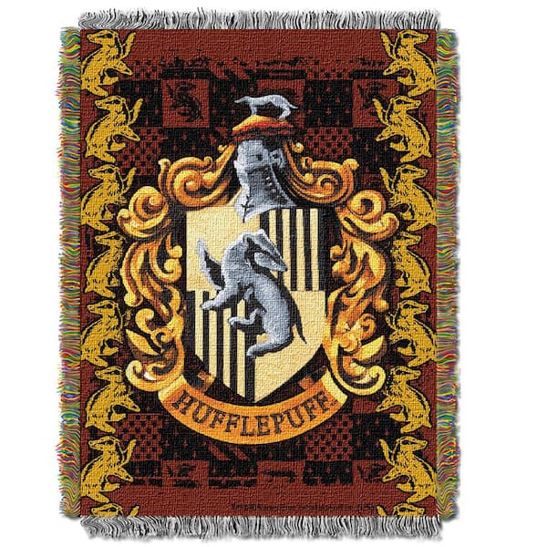 Harry Potter Slytherin Shield Woven Tapestry Throw Blanket 