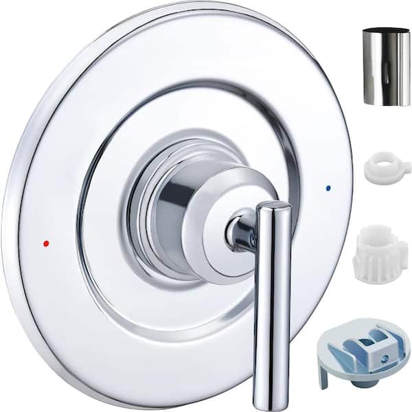 Replacement Chrome Lever Handle Valve Trim Kit for Moen Posi-Temp Valve Models 2510, 2520, 2570, 2590