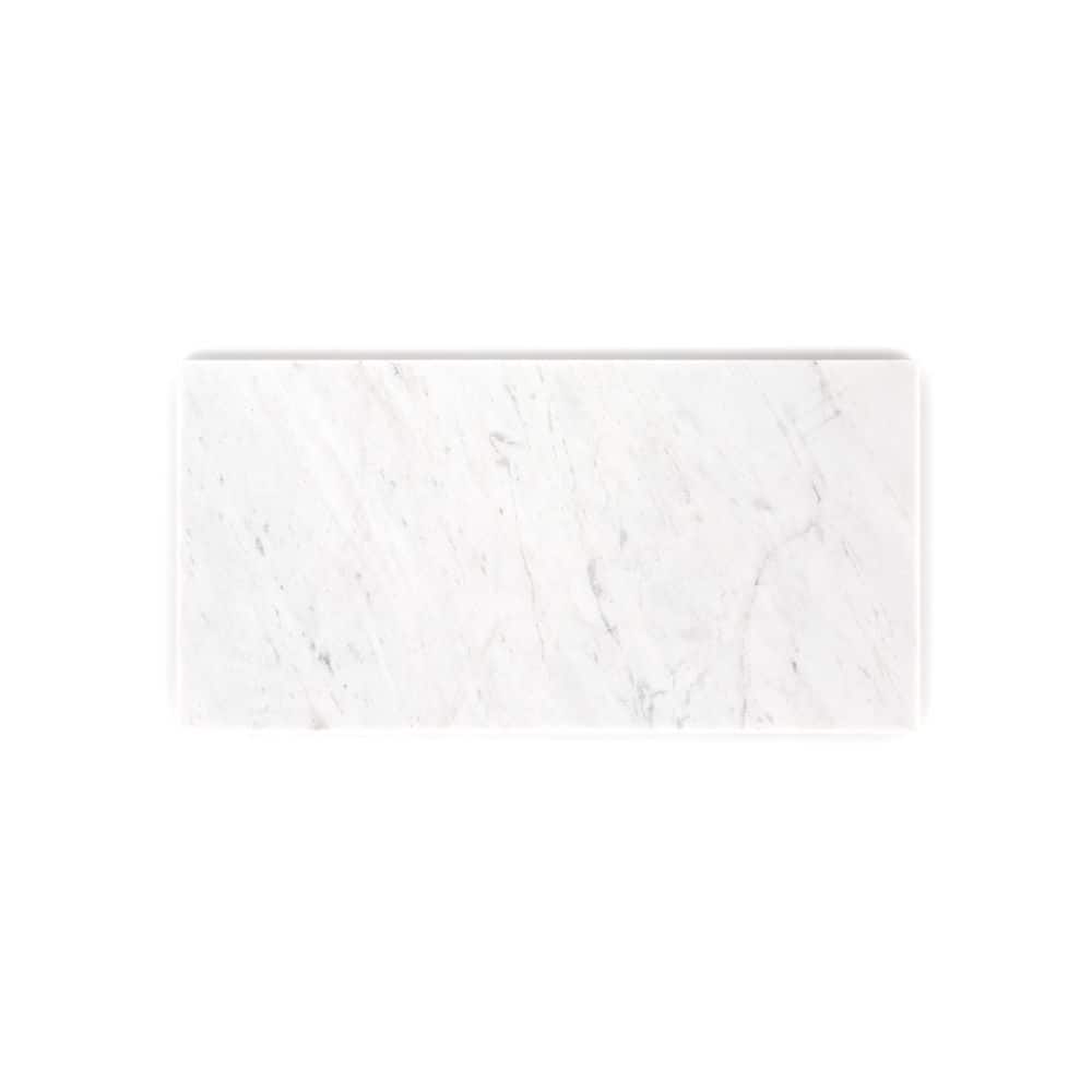 Take Home Tile Sample - Crystal White 3 in. x 6 in. Honed Stone Look Marble Wall and Floor Tile Sample price history on PriceWatchPro