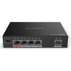 4-Port POE+ Power Over Ethernet POE Switch with Metal Housing, 4-Ports POE+ 802.3af/at 60W