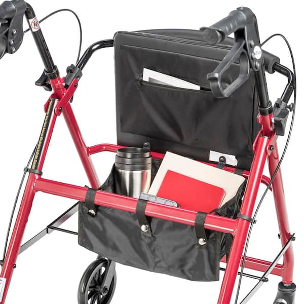 Rollator Walkers Rollator Walker with Seat Cushion, Folding Rolling  Walkers, Adjustable Handle Height, Durable Lightweight Frame,Supports Up to  220