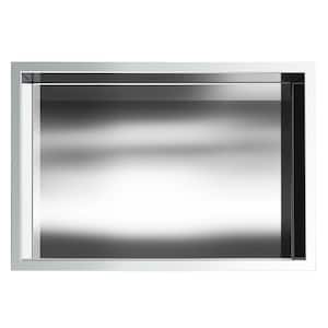 Showroom Series 12 in. x 18 in. Stainless Steel Shower Niche in Polished Chrome