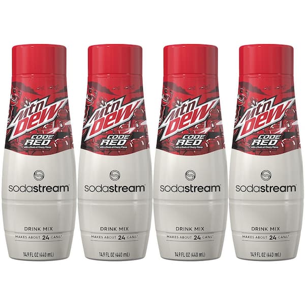 SodaStream Mountain Dew Code Red Drink Mix 4-Pack