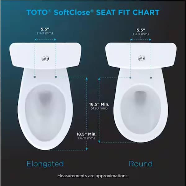 TOTO Oval SoftClose Elongated Closed Front Toilet Seat in Cotton White SS204 01