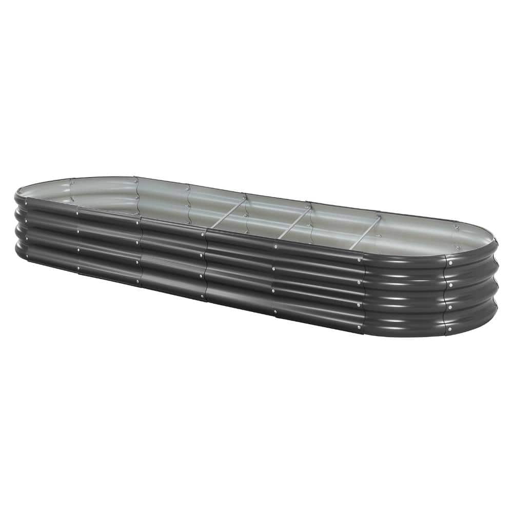 Metal Raised Garden Bed, 8 x 2 x 1 ft. Oval Galvanized Planter Box, Open Bottom for Vegetables & Flowers price history on PriceWatchPro