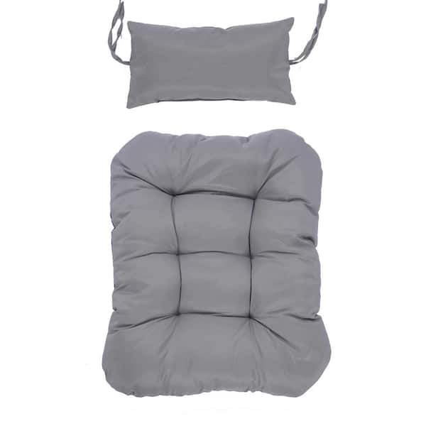 Pillow that hangs online over back of chair