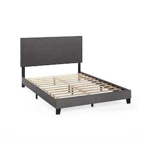 Lava Stone Queen Button Tufted Bed Frame