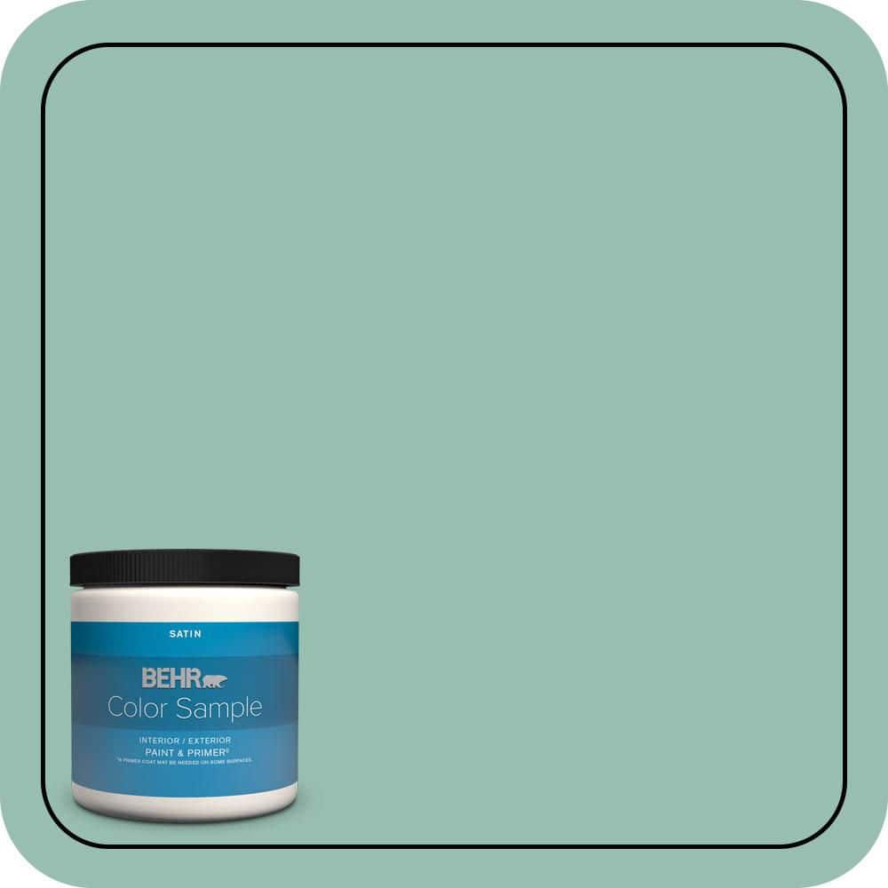 8 oz. #PPU12-07 Spring Stream Satin Enamel Interior/Exterior Paint & Primer Color Sample price history on PriceWatchPro