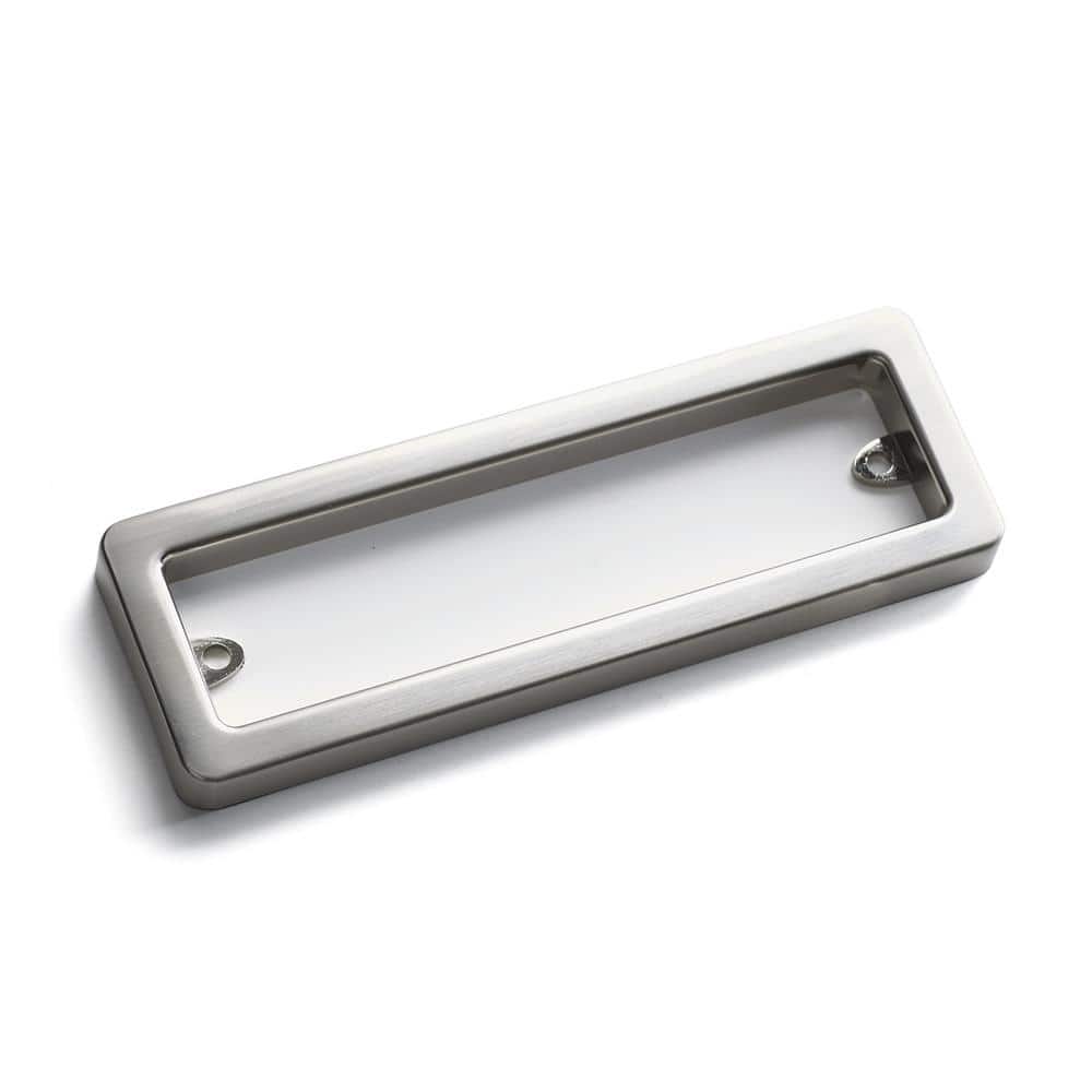 2 in. x 6.25 in. Profile Brushed Nickel Steel Pull Hardware Kit