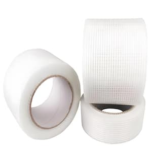 6 in. x 328 ft. White Fiberglass Reinforced Water Barrier Drywall Mesh Tape Roof Repair Fabric Anti Fracture Fabric