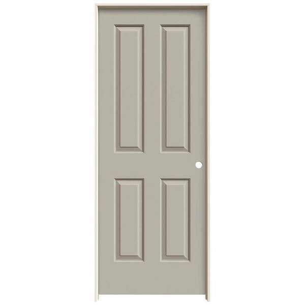 JELD-WEN 28 in. x 80 in. Coventry Desert Sand Painted Left-Hand Smooth Molded Composite Single Prehung Interior Door