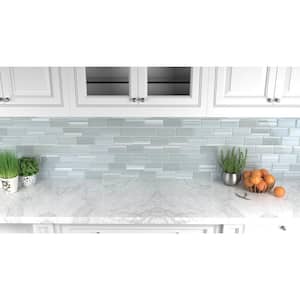 Heron Gray 3 in. x 6 in. Glass Tile for Kitchen Backsplash and Showers (10 sq. ft./per Box)