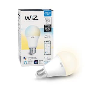 60-Watt Equivalent A19 Tunable Wi-Fi Connected Smart LED Light Bulb White (4-Pack)