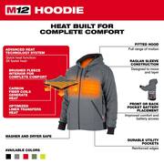 Men's 3X-Large M12 12-Volt Lithium-Ion Cordless Green Heated Jacket Hoodie (Jacket and Battery Holder Only)