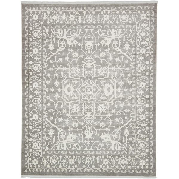 Unique Loom New Classical Olympia Gray 8' 0 x 10' 0 Area Rug
