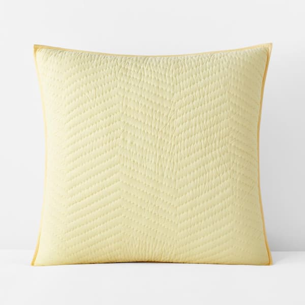 The Company Store Company Cotton Buttercream Solid Euro Sham