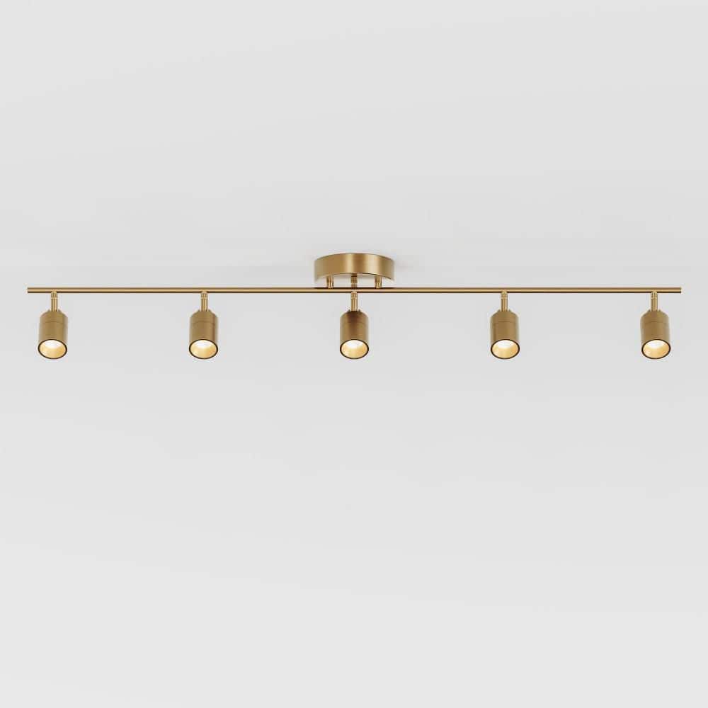 Vidalite Shura 5-Light Brushed Brass Integrated LED Track