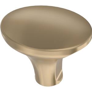 Simply Smooth 1-1/4 in. (32 mm) Champagne Bronze Oval Cabinet Knob