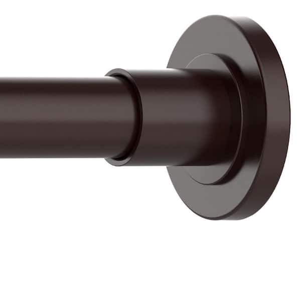 Bronze 80 in. Stainless Steel Adjustable Tension Shower Curtain Rod, Easy Install, No Rust