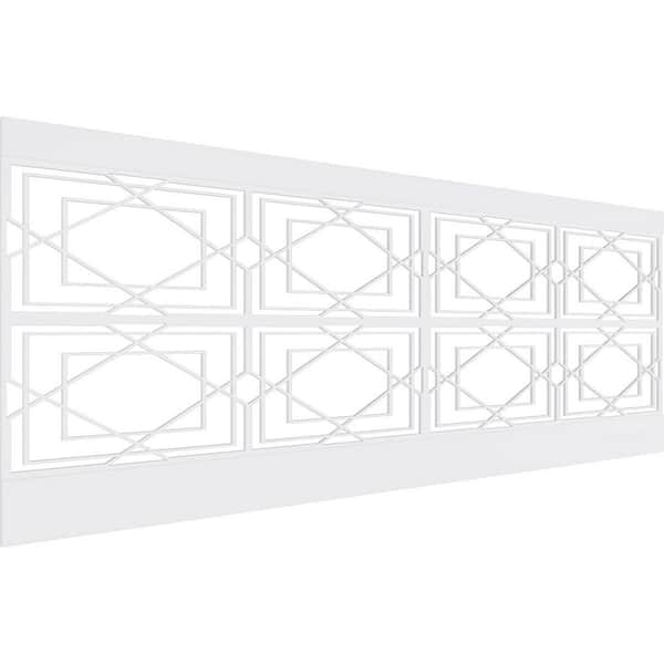 36 in. H x 94-1/2 in. W 23.64 sq. ft. Lakewood PVC Wainscot Paneling Kit