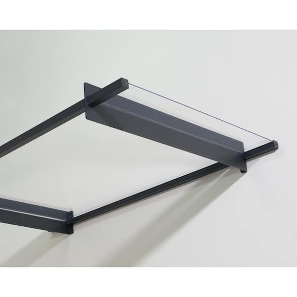 CANOPIA by PALRAM Nancy 3 ft. x 5 ft. Gray/Clear Door and CANOPIA by PALRAM Nancy 3 ft. x 5 ft. Gray/Clear Door and