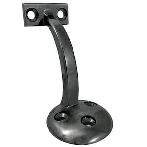 3-1/8 in. (80 mm) Antique Nickel General-Duty Zamak Handrail Bracket for Flat Bottom Handrail