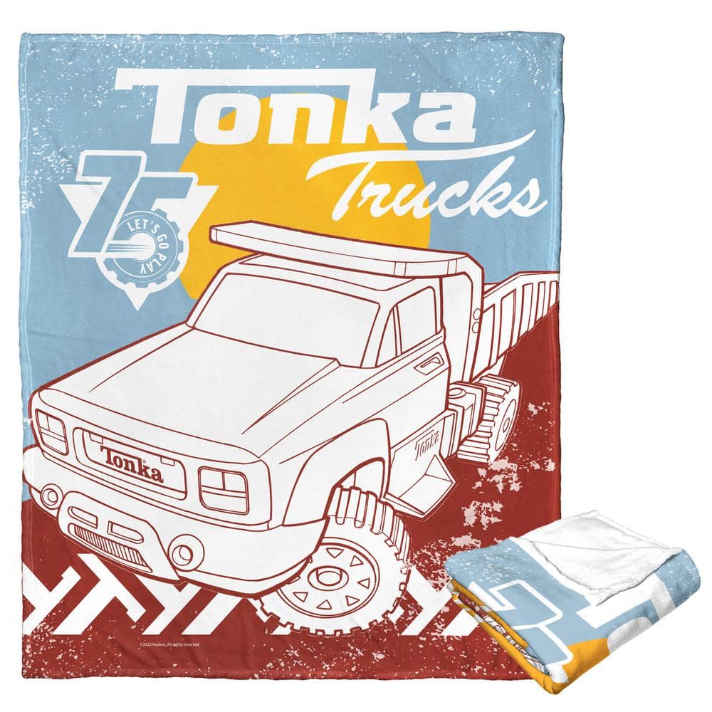 Hasbro Tonka Trucks Silk Touch Multi-Colored Throw