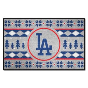 FANMATS Los Angeles Dodgers Blue Holiday Sweater 1.5 ft. x 2.5 ft. Starter  Area Rug 26402 - The Home Depot