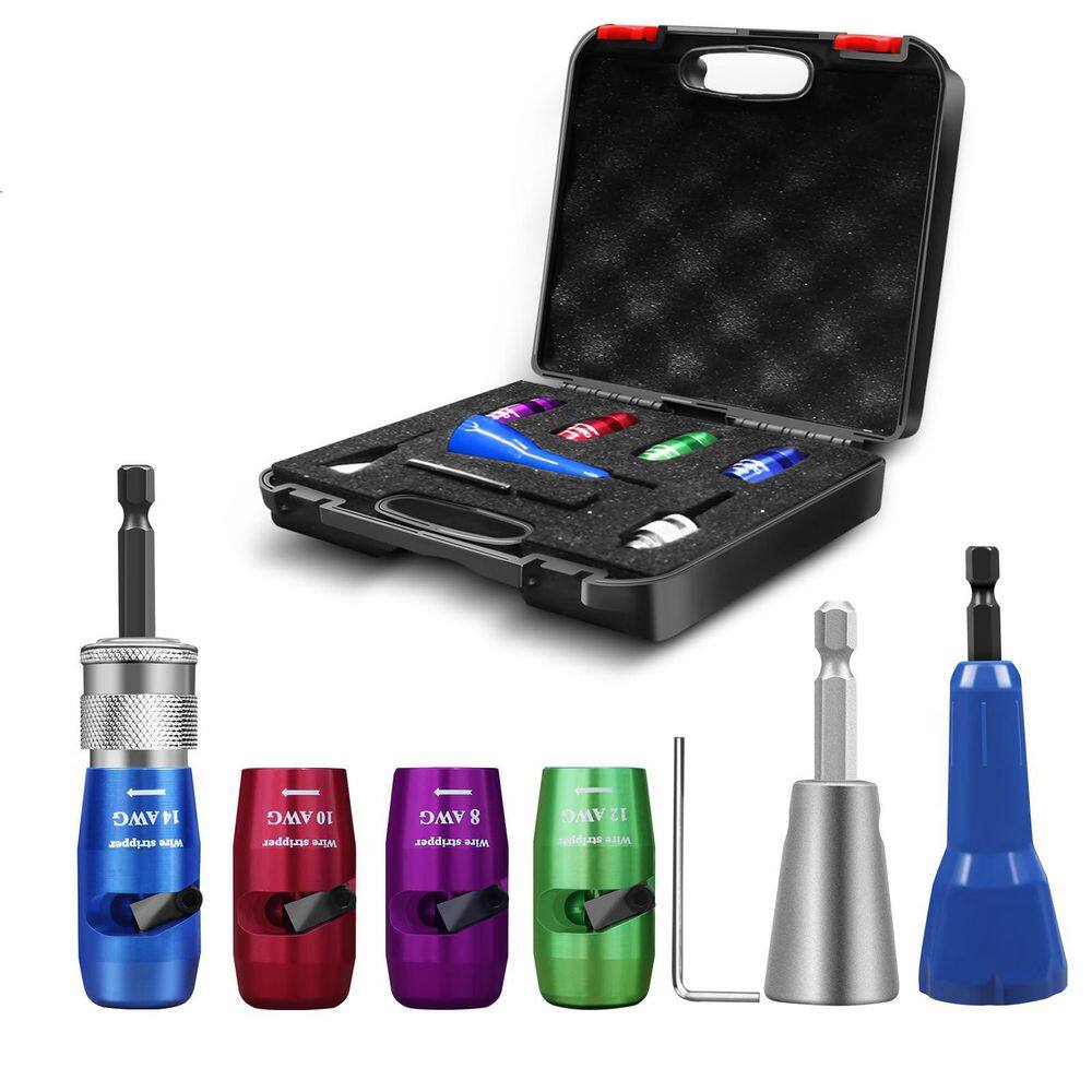 Wire Stripping and Twisting Tool Kit for Drill, 8/10/12/14 AWG, Upgraded Electrician Tool price history on PriceWatchPro
