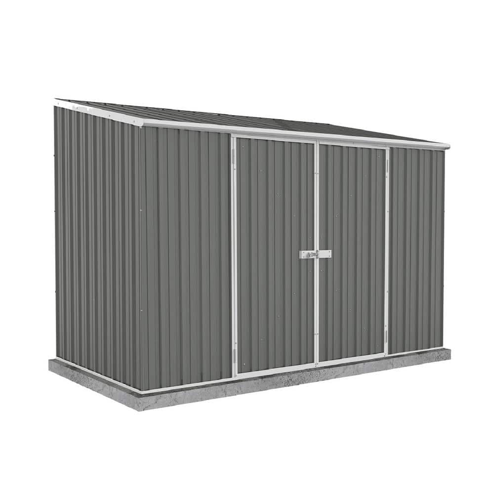 Space Saver 10 ft. W x 5 ft. D Galvanized Steel Metal Shed in Woodland Gray