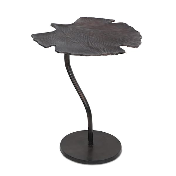 Noble House Cardan 18 in. Raw Bronze Specialty Metal End Table
